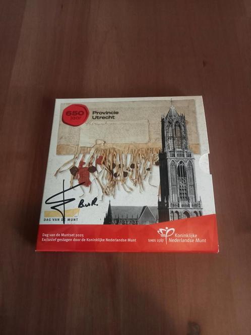 Dag van de Munt 2025 gesigneerd. 650jr provincie Utrecht, Postzegels en Munten, Munten | Nederland, Koningin Beatrix, Ophalen of Verzenden