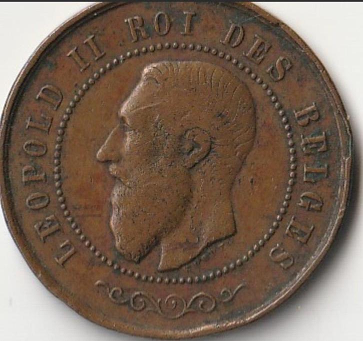 Penning Koning Leopold II 1830-1880 Henri-Charles Würden., Postzegels en Munten, Penningen en Medailles, Overige materialen, Ophalen of Verzenden