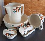 Vintage Wasbakset met Kan en Accessoires, Antiek en Kunst, Antiek | Keramiek en Aardewerk, Ophalen