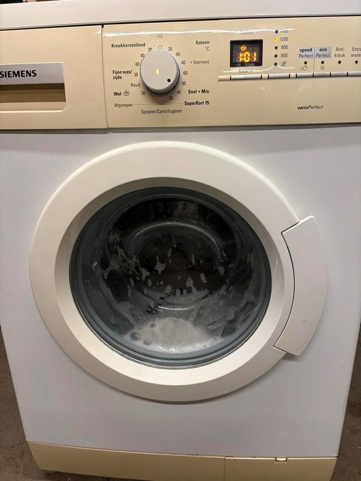 Siemens Wasmachine - 1400 toeren, Witgoed en Apparatuur, Wasmachines, Gebruikt, Voorlader, 6 tot 8 kg, 85 tot 90 cm, 1200 tot 1600 toeren