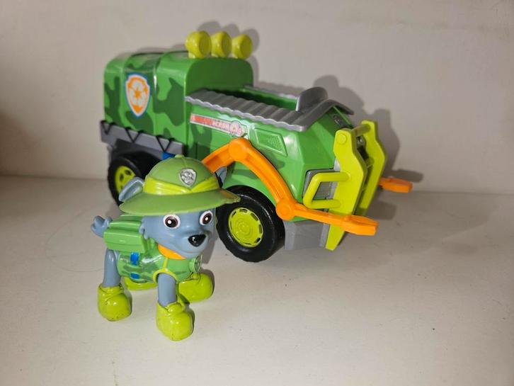 Paw Patrol Jungle Rescue Rocky met Auto, Kinderen en Baby's, Speelgoed | Overig, Jongen of Meisje, Ophalen of Verzenden