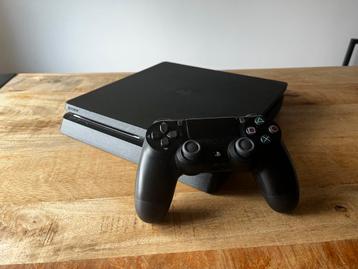 PS4 PlayStation 4 Slim (1TB) + Controller - Zwart beschikbaar voor biedingen