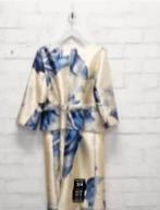 Sonia Pena - Prachtige Jurk met mouw maat 46 - Nieuw €450, Blauw, Maat 46/48 (XL) of groter, Nieuw, Ophalen of Verzenden