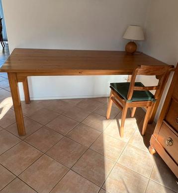 EETTAFEL stevig 180x88x78 grenen honingkleur beschikbaar voor biedingen