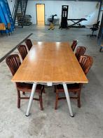 Tafel met stoelen, Ophalen, Gebruikt, Bruin, Vijf, Zes of meer stoelen