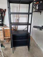 3 Metalen stellingkasten (2 met deurtjes), Huis en Inrichting, Kasten | Stellingkasten, Ophalen, Zo goed als nieuw