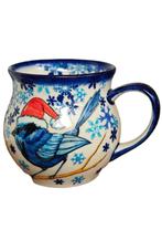 Bunzlau nieuw unikat kerst MOK 350 ml, Verzenden, Keramiek, Nieuw, Overige stijlen