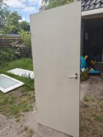 Houten jaren 30 binnendeur met fineer, Ophalen, Gebruikt, 80 tot 100 cm, Binnendeur
