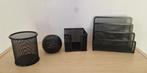 Bureau desk organizer zwart metaal, Diversen, Bureau-accessoires, Ophalen of Verzenden, Zo goed als nieuw