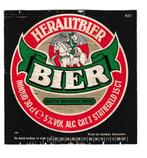 Bieretiket Herautbier  - Wertha Brouwerij Breda thte 86 87, Ophalen of Verzenden, Gebruikt, Overige typen, Overige merken