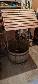 Houten wensput / bloemenbak, Ophalen, Gebruikt, Hout, Tuin