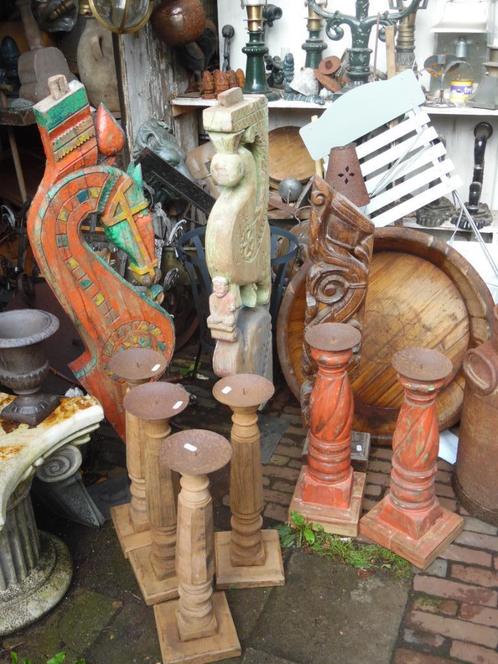 Antiek curiosa paard sokkel ornament olijfbak pilaar lepel, Antiek en Kunst, Kunst | Beelden en Houtsnijwerken, Ophalen