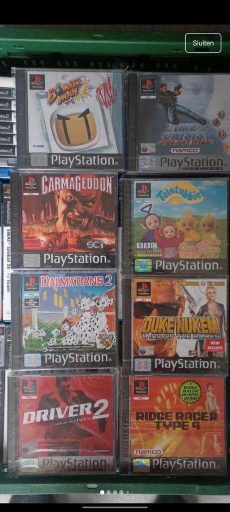 Sealed PS1 Games Collectie, Spelcomputers en Games, Games | Sony PlayStation 1, Nieuw, 1 speler, Ophalen of Verzenden
