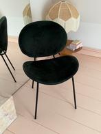 Donker groene velvet stoel, Twee, Overige kleuren, Ophalen of Verzenden, Zo goed als nieuw