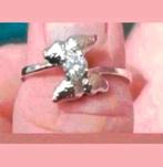 Zilveren ring Swarovski maat 18, Sieraden, Tassen en Uiterlijk, Ringen, Verzenden, Nieuw, Zilver, Zilver