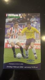 Willem II - Ajax 3 februari 2002, Ophalen of Verzenden, Gebruikt, Ajax
