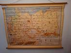 Oude Schoolkaart Duitsland en Polen, Antiek en Kunst, Ophalen of Verzenden, Aardrijkskunde