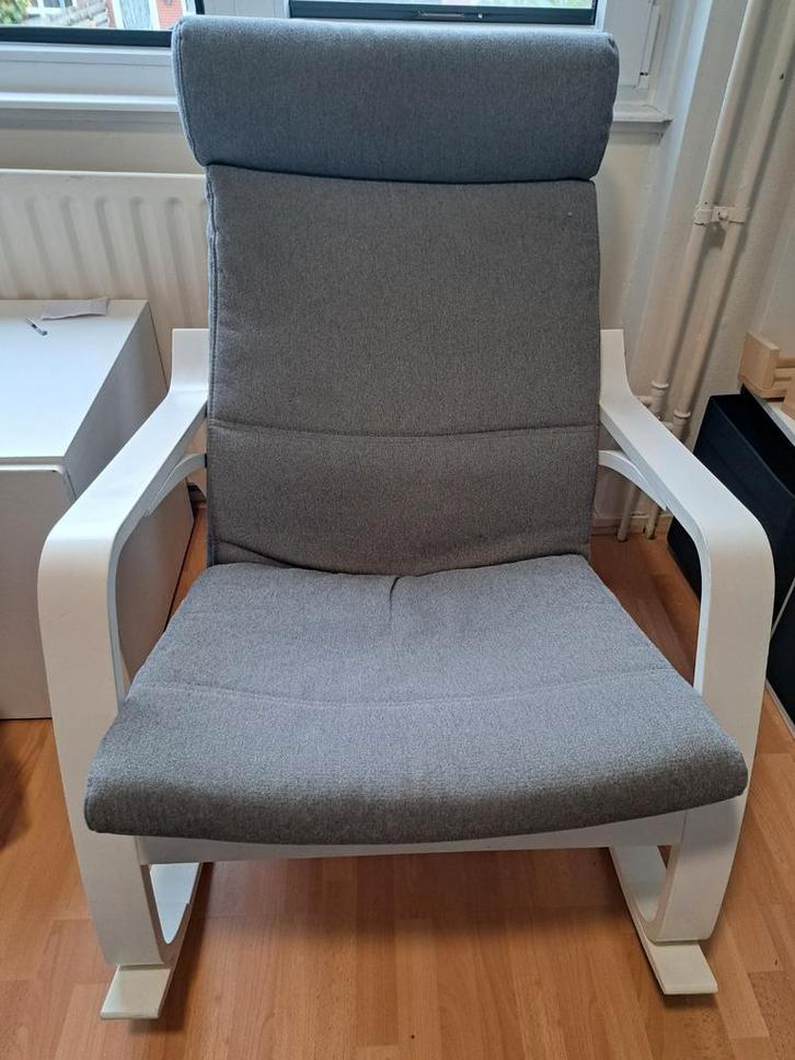 Ikea Poang Schommelstoel - Comfortabel!, Huis en Inrichting, Fauteuils, Gebruikt, Hout, 50 tot 75 cm, 75 tot 100 cm, Ophalen