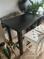 Hoge ikea tafel ( donkerbruin), Ophalen, Gebruikt