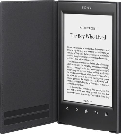 Sony E-reader met zwarte omslag
Met boeken erop, ruim 1400 s, Boeken, E-books
