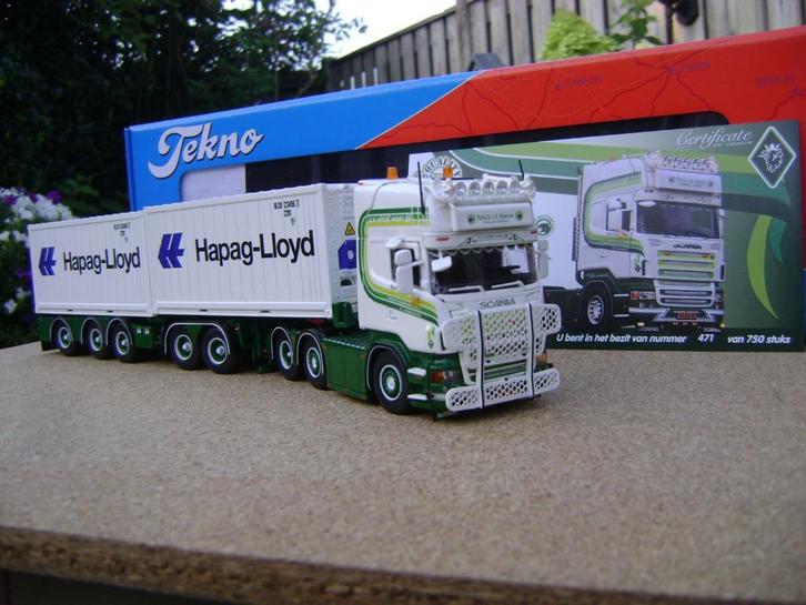 Tekno Scania R 500  Patrick v/d  Hoeven, Hobby en Vrije tijd, Modelauto's | 1:50, Nieuw, Bus of Vrachtwagen, Tekno, Ophalen of Verzenden