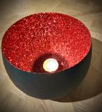 Windlicht Groot!  met rode pailetten  voor prachtige sfeer, Huis en Inrichting, Woonaccessoires | Kandelaars en Kaarsen, Ophalen of Verzenden