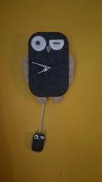 Grappige Uil Wandklok, Ophalen of Verzenden, Gebruikt, Analoog, Wandklok