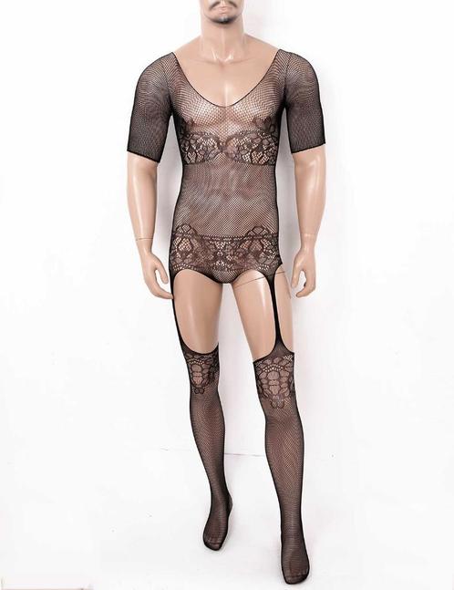 Heren zwarte body 4 / bodysuit sissy lingerie pakje sexy, Kleding | Heren, Ondergoed, Nachtkleding, Zwart, Verzenden