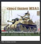 Bouwpakket Mirage-Hobby 72803 1/72 Medium Tank M3A1, Hobby en Vrije tijd, Modelbouw | Auto's en Voertuigen, Nieuw, Overige merken