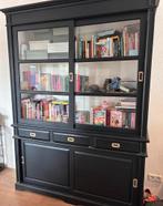 Zwarte buffetkast, Huis en Inrichting, Kasten | Buffetkasten, Ophalen, 200 cm of meer, 150 tot 200 cm, Zo goed als nieuw