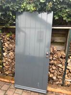 Hardhouten voordeur zonder kozijn 201 x 90 x 4, Doe-het-zelf en Verbouw, Deuren en Horren, Ophalen, Gebruikt, 80 tot 100 cm, Buitendeur