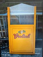 6x Grolsch reclame schotten - Vintage kleuren, Ophalen, Gebruikt, Reclamebord