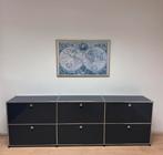 Original USM Haller Sideboard 2x3 | 6 Pull-outs | Anthracite, Huis en Inrichting, Kasten | Dressoirs, Ophalen, Gebruikt, 25 tot 50 cm