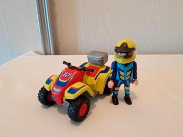 Playmobil 4425 coureur met quad compleet  beschikbaar voor biedingen