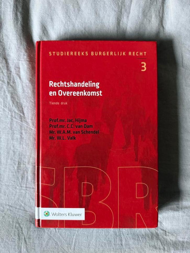 Rechtshandeling en Overeenkomst - 10e druk, Boeken, Studieboeken en Cursussen, Zo goed als nieuw, WO, Alpha, Ophalen of Verzenden