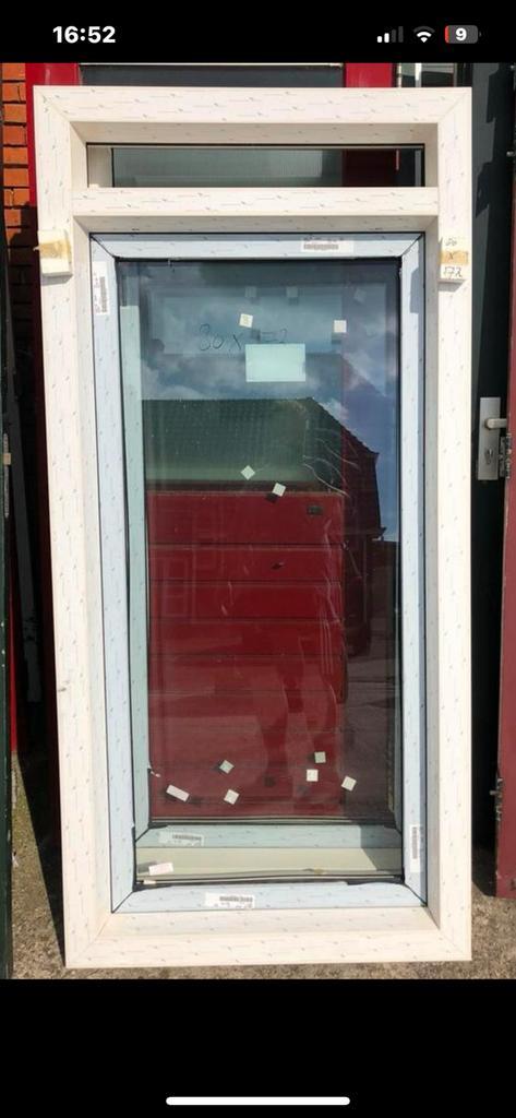Nieuwe kunststof kozijnen 2x thermopane glas . Afm 80 x 172, Doe-het-zelf en Verbouw, Kozijnen en Schuifpuien, Zo goed als nieuw