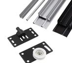 8 Nieuwe Schuifdeur Wieltjes/Geleiders voor Kastdeuren, Doe-het-zelf en Verbouw, Hang- en Sluitwerk, Ophalen of Verzenden, Nieuw