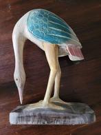 Kraanvogel houten beeld, Ophalen of Verzenden