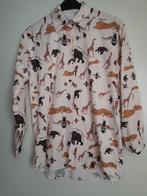 Safari blouse mt M, Ophalen of Verzenden, Zo goed als nieuw, Blauw