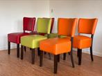 6 eetkamerstoelen vinyl, horeca kwaliteit, zitten prima, Ophalen, Gebruikt, Vijf, Zes of meer stoelen, Overige kleuren