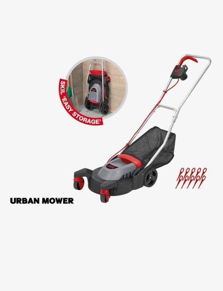 Skil 0711 AA Elektrisch - 500 Watt - 29 cm maaibreedte, Tuin en Terras, Grasmaaiers, Zo goed als nieuw, Cirkelmaaier, Ophalen of Verzenden