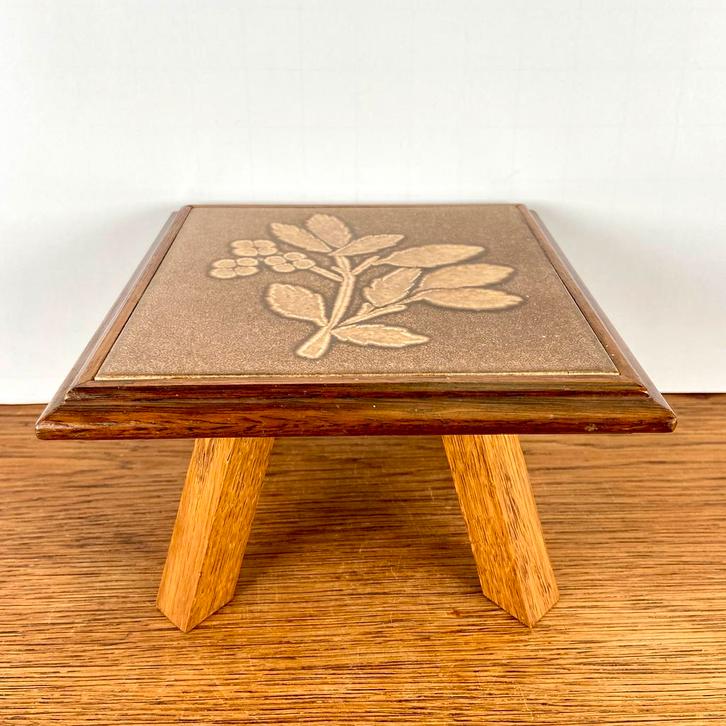 Vintage plantentafeltje, Antiek en Kunst, Curiosa en Brocante, Ophalen of Verzenden