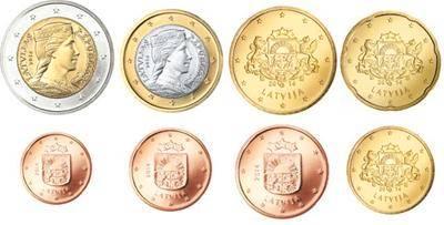 UNC set Letland 2015 - 1cent t/m 2 euro, Postzegels en Munten, Munten | Europa | Euromunten, Setje, Overige waardes, Overige landen