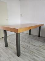 Houten eettafel, Huis en Inrichting, Tafels | Eettafels, Ophalen, Gebruikt, 200 cm of meer, 50 tot 100 cm