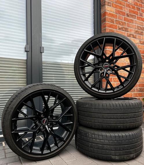 DIKKE SET 19 INCH ORIGINELE BORBET BY VELGEN + GOEDE BANDEN, Auto-onderdelen, Banden en Velgen, Banden en Velgen, Zomerbanden