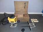 Dewalt DW614 bovenfrees + geleider, kopieerring, frezen, Doe-het-zelf en Verbouw, Gebruikt, Ophalen of Verzenden, Bovenfrees, Dewalt