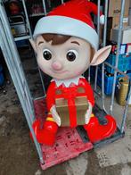 Glasvezel elf zittend met kado, Ophalen, Nieuw, Fantasy