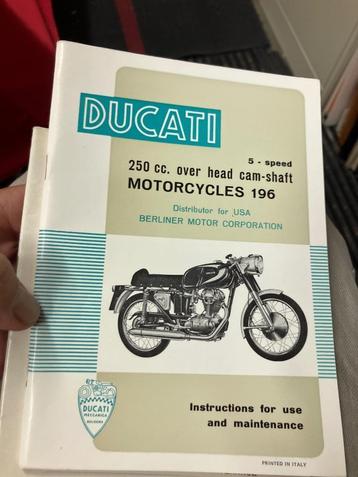 Nieuw origineel instructieboekje bevel Ducati Mach 1 Mark 3 beschikbaar voor biedingen