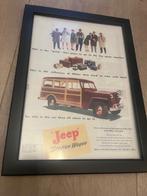 Jeep Station Wagon originele advertentie 1946 vintage, Ophalen of Verzenden, Gelezen, Overige merken