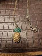 ananas ketting, Ophalen of Verzenden, Zo goed als nieuw, Goud, Overige materialen